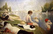 Georges Seurat Baders in Asnieres oil on canvas
